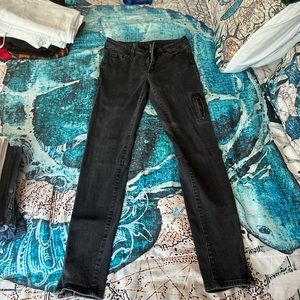 Armani exchange black stone washed stretch jeans, size 29